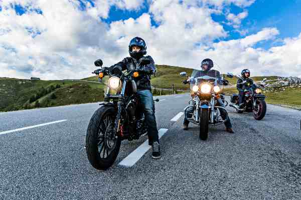 group of bikers ready to hit the roads of texas